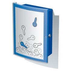 HAN sleutelkast INDEX, voor 63 sleutels, blauw doorschijnend