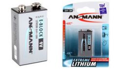 ANSMANN EXTREME LITHIUM 9V E-blok (6AM6), 10,8V, 600 mAh