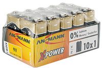 ANSMANN alkaline batterij ´X-Power´,9V E-blok, 10 in display