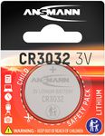 ANSMANN Lithium knoopcel batterij CR3032, 3 Volt, 1 op blister
