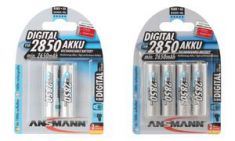 ANSMANN Digital NiMH batterij, Mignon AA, 2.850 mAh, 2 stuks op blister