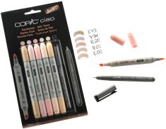 COPIC marker ciao 5+1 set, 'Portrait 1'