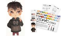 COPIC Marker ciao 'LAYER & MIX Manga startersset', Warm