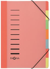 PAGNA sorteermap DESKORGANIZER Lucy Colors, rood, 7-delig