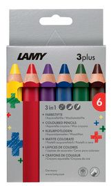 LAMY 3-in-1 kleurpotloden 3plus, 6 stuks in doosje