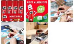 Pritt lijmstift 4 x 43 g in voordeelpak, oplosmiddelvrij