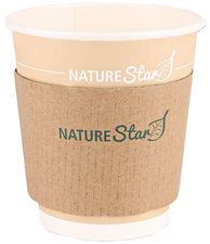 NATURE Star bekermanchet, van karton, voor 200 ml beker