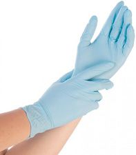 HYGONORM Nitril-handschoen Safe Fit, L, blauw, poedervrij