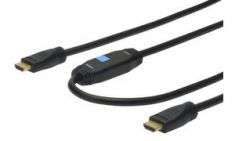 DIGITUS HDMI monitorkabel met versterker, 15,0 m