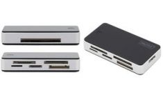 DIGITUS USB 3.0 Card Reader / kaartlezer ´All-in-one´, zwart / zilver