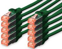 DIGITUS patchkabel Cat. 6, S/FTP, 0,5 m, groen, 10 stuks