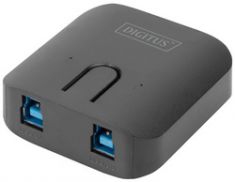 DIGITUS USB 3.0 Sharing Switch, 2 PCs - 1 eindapparaat, zwart