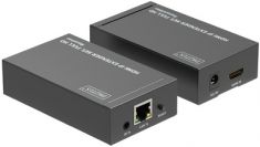 DIGITUS HDMI IP Video Extender set, 120 m, zwart