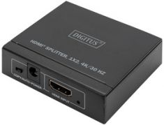 DIGITUS 4K HDMI Splitter, 1x2, 4K / 30 Hz, zwart