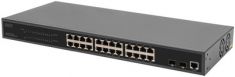 DIGITUS 19' Gigabit Ethernet PoE Switch, 24-poorts, managed