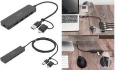 DIGITUS USB 3.0 Hub, 4-poorts, Slim Line, zwart