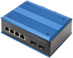 DIGITUS Industriële Gigabit Ethernet Switch, 4+2 poorten