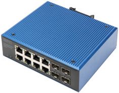 DIGITUS Industrial Gigabit Ethernet Switch, 8+4 poorts