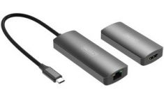 DIGITUS 4K Video Extender, USB-C - HDMI, 30 m