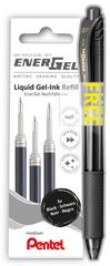 Pentel Liquid gel-rollerballvulling LR7, PROMO-Pack, 0,35 mm, zwart