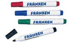 FRANKEN Flipover markers, wigpunt, 2-6 mm, 4 stuks in etui