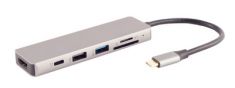 shiverpeaks BASIC-S USB-Dockingstation 6in1, USB-C stekker