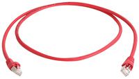 Telegärtner Patchkabel, Cat. 6A (diep), S/FTP, 0,5 m, rood