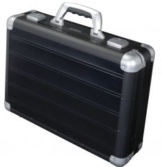 ALUMAXX Attaché-koffer ´VENTURE´, laptopvak, zwart mat