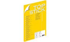 TOP STICK CD-etiketten Maxi, diameter: 117 mm, wit, 100 vel A4, permanent, wit