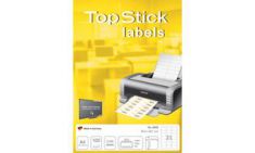 TOP STICK etiketten, 38,1 x 21,2 mm, wit, 100 vel, permanent