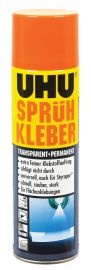 UHU Lijmspray, permanent, transparant, 500 ml