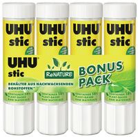 UHU lijmstift stic ReNature, oplosmiddelvrij, 4 x 21 g