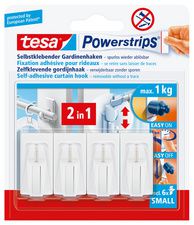 tesa Powerstrips Vario-gordijnhaken, wit