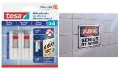 tesa Powerstrips klevende schroef voor wandtegels/metaal, wit