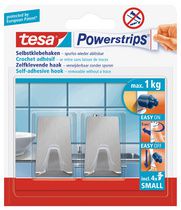 tesa Powerstrips haken SMALL metaal, rechthoekig, 1 kg