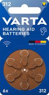 VARTA knoopcelbatterij/knoopbatterij voor gehoorapparaat 'Hearing Aid Batteries' 312