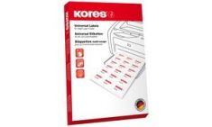 Kores universele etiketten, 105 x 57 mm, wit, 100 vel