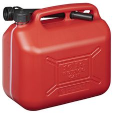 IWH benzinekan, kunststof, 20 l, rood