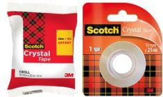 Scotch plakband Crystal, transparant, voordeelpak