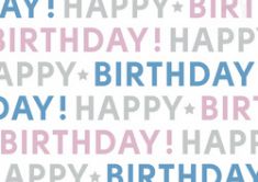 SUSY CARD inpakpapier / cadeaupapier 'It's your birthday', op rol