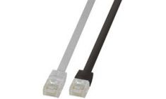 LogiLink U/UTP vlakke-Patchkabel, Cat. 6, 0,5 m, wit