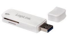 LogiLink USB 3.0 Mini Card-Reader / kaartlezer, wit