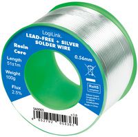 LogiLink soldeerdraad, diameter: 0,56 mm, 0,7% koper, 0,3% zilver, 100 g