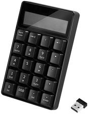 LogiLink numeriek toetsenbord met zakrekenmachine, draadloos, zwart
