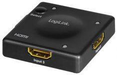 LogiLink Full HD Mini HDMI Switch, 3-voudig, zwart