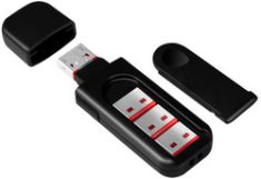 LogiLink USB veiligheidsslot, 1x sleutel / 4x sloten