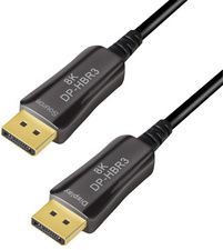 LogiLink DisplayPort AOC hybride glasvezelkabel, 8K/60Hz, 20m