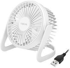 LogiLink USB-desktop ventilator, 30 dB, wit