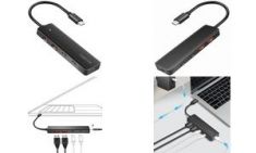 LogiLink USB Ultra-Slim-Hub, 4-poorts, 2x USB-A, 2x USB-C