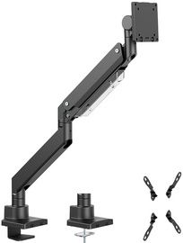 LogiLink monitorarm, aluminium, armlengte: 526 mm, Flat en Curved Screens, zwart